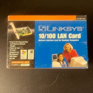 Linksys 10/100 LAN Card V5.1 2002 Network Interface Card (NIC) LNE100TX New